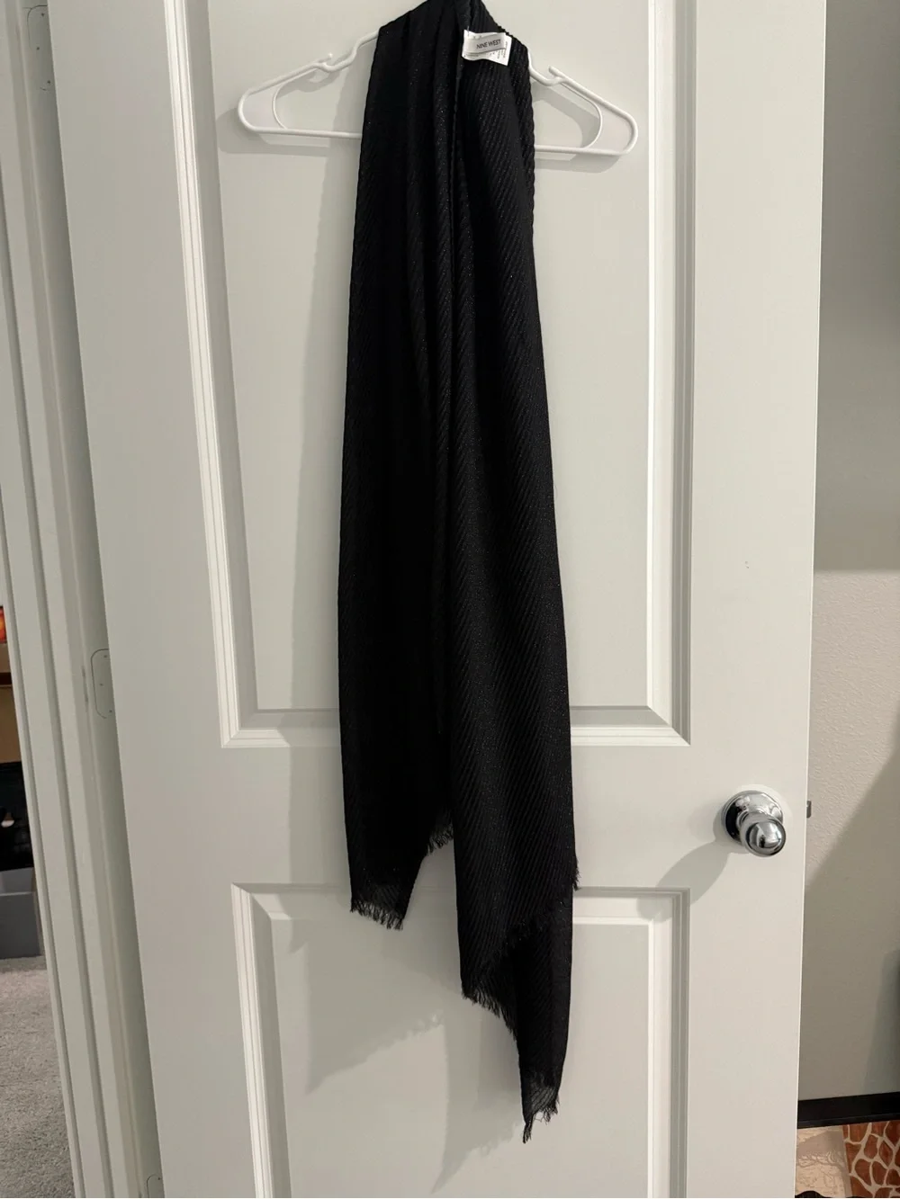 Nine West Black Shimmer Scarf